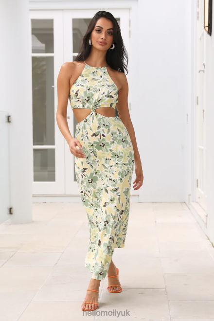 Clothing Hello Molly Brunch For Two Midi Dress Green 866R45080