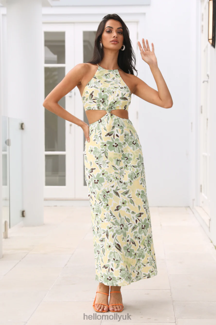 Clothing Hello Molly Brunch For Two Midi Dress Green 866R45080