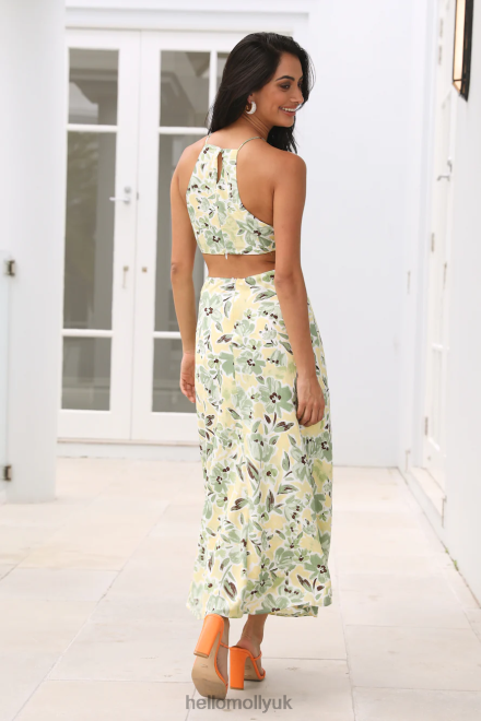 Clothing Hello Molly Brunch For Two Midi Dress Green 866R45080