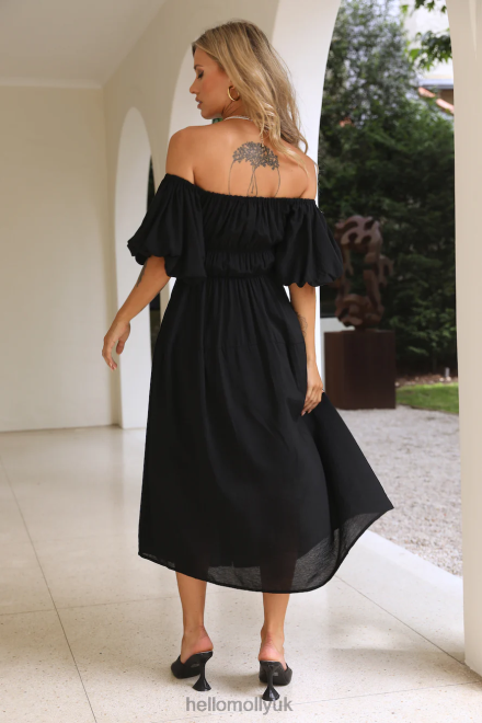 Clothing Hello Molly Building Me Midi Dress Black 866R45032