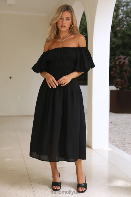 Clothing Hello Molly Building Me Midi Dress Black 866R45032