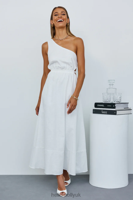 Clothing Hello Molly Burnt Soleil Midi Dress White 866R44520