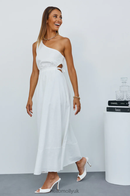 Clothing Hello Molly Burnt Soleil Midi Dress White 866R44520