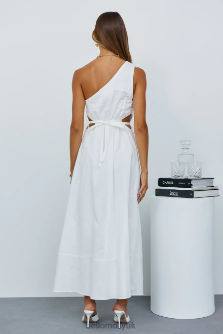 Clothing Hello Molly Burnt Soleil Midi Dress White 866R44520