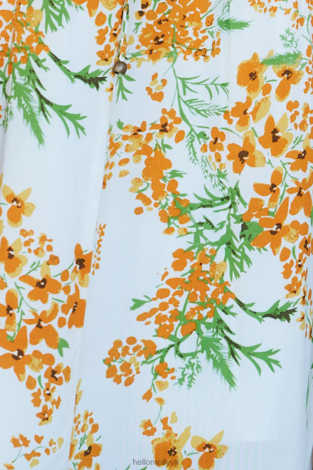 Clothing Hello Molly Cherub Kisses Midi Dress Orange 866R44438