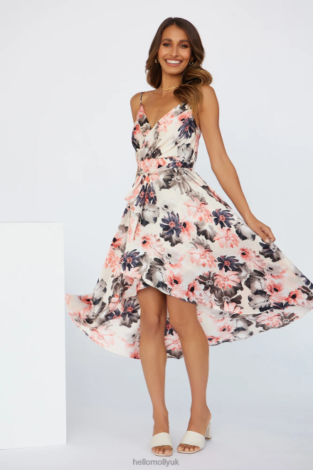 Clothing Hello Molly Clean Breeze Midi Dress Pink 866R44842