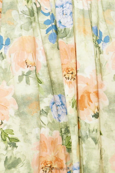 Clothing Hello Molly Coastal Vacation Midi Dress Green 866R44184