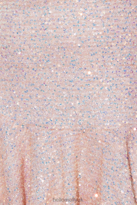 Clothing Hello Molly Dance On My Own Dress Blush Sequin 866R41050