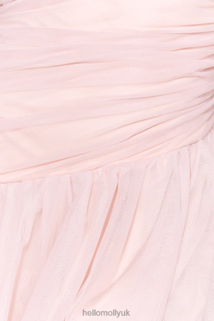 Clothing Hello Molly Glass Castle Tulle Midi Dress Pink 866R45164