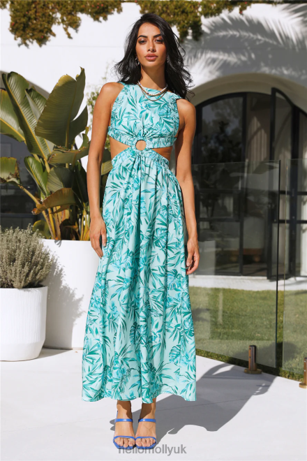 Clothing Hello Molly Got A Callback Midi Dress Green 866R44336