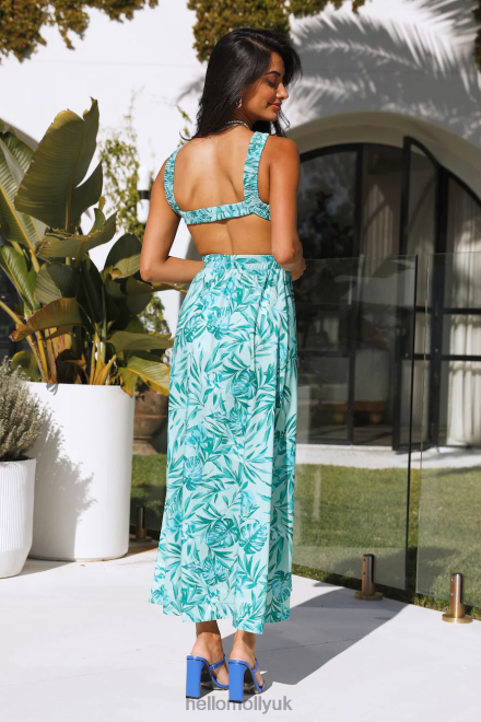 Clothing Hello Molly Got A Callback Midi Dress Green 866R44336