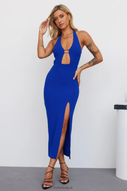 Clothing Hello Molly Got The Vibe Midi Dress Royal Blue 866R43978