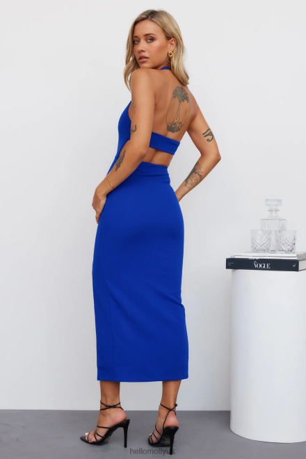 Clothing Hello Molly Got The Vibe Midi Dress Royal Blue 866R43978