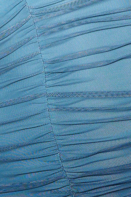 Clothing Hello Molly Highlights Mesh Midi Dress Blue 866R44340