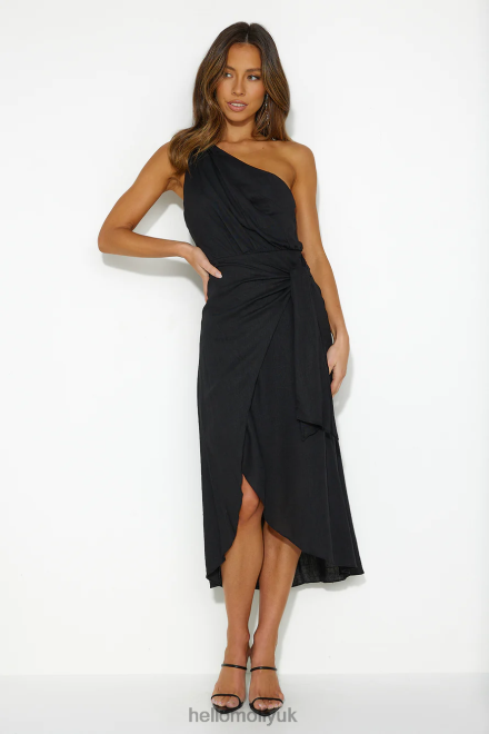 Clothing Hello Molly Holding On Midi Dress Black 866R46036