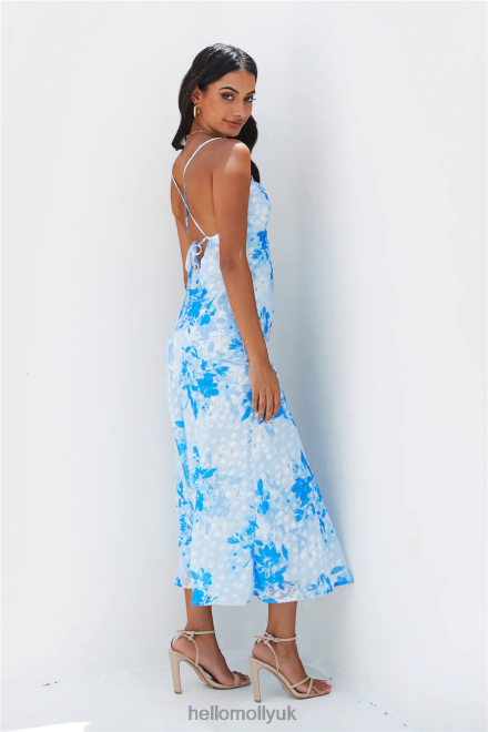 Clothing Hello Molly Into Spring Midi Dress Blue 866R44392