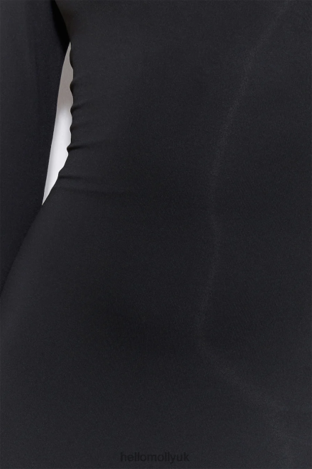 Clothing Hello Molly Late But Fashionable Midi Dress Black 866R45340