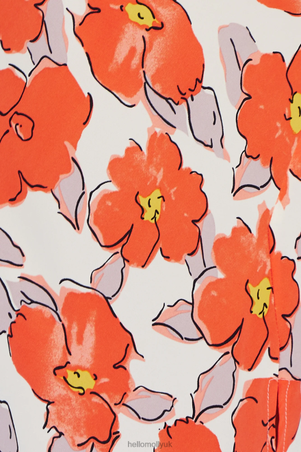 Clothing Hello Molly Lily Lover Midi Dress Red 866R43822