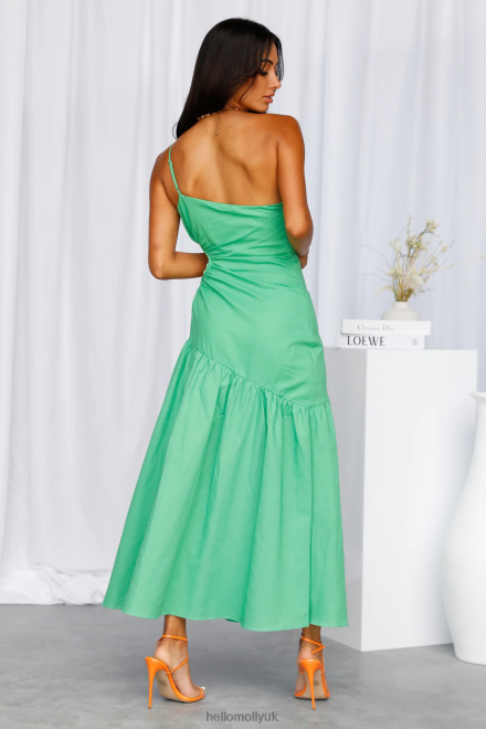 Clothing Hello Molly Lovely And Blissful Midi Dress Green 866R44240