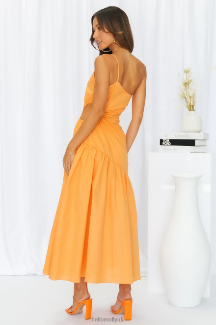 Clothing Hello Molly Lovely And Blissful Midi Dress Yellow 866R43968