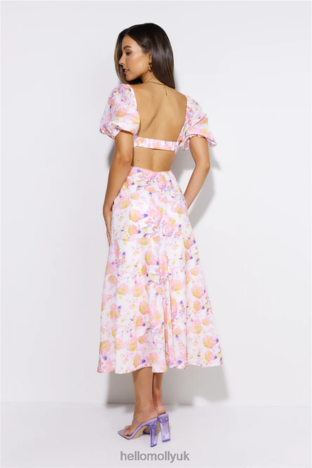 Clothing Hello Molly Lover Day Midi Dress White 866R44784