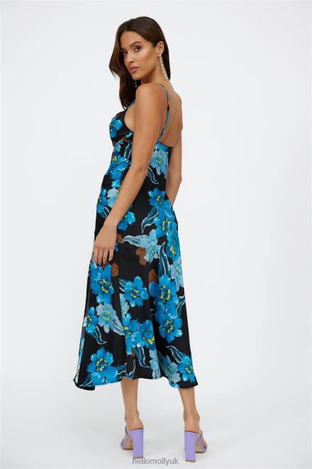 Clothing Hello Molly Lucy Loves Midi Dress Blue 866R44992