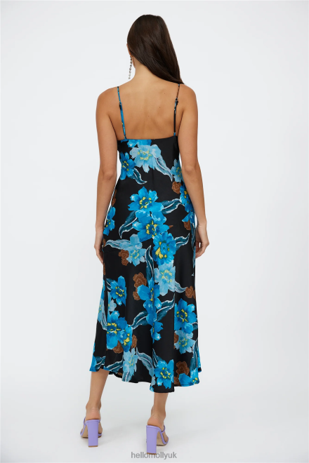 Clothing Hello Molly Lucy Loves Midi Dress Blue 866R44992