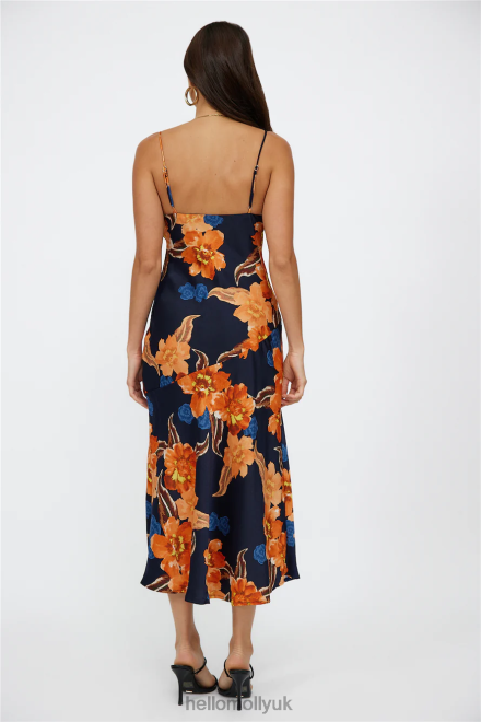 Clothing Hello Molly Lucy Loves Midi Dress Orange 866R43914