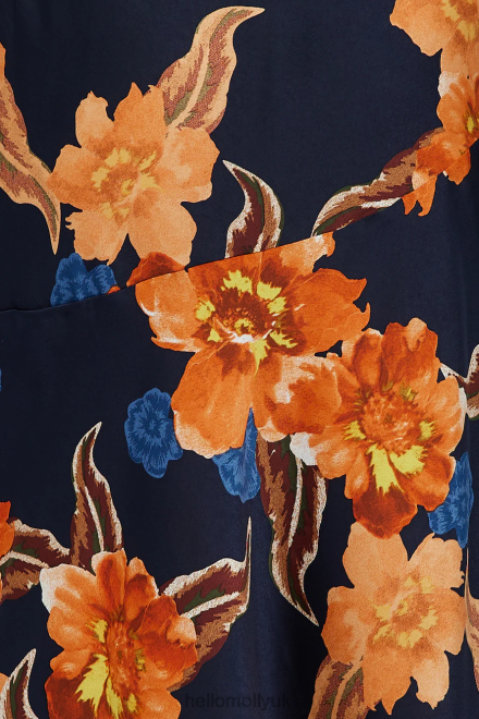 Clothing Hello Molly Lucy Loves Midi Dress Orange 866R43914