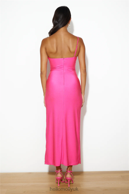 Clothing Hello Molly Made For Likes Midi Dress Fuschia 866R45288