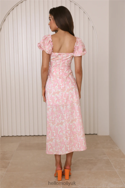 Clothing Hello Molly Midnight Dancing Midi Dress Pink 866R43756