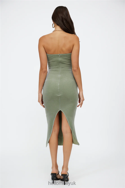 Clothing Hello Molly Midnight Stars Midi Dress Green 866R44738
