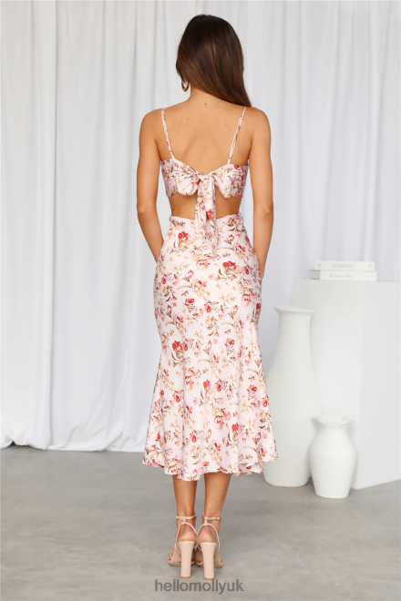 Clothing Hello Molly Mimosa Queen Midi Dress Pink 866R44592