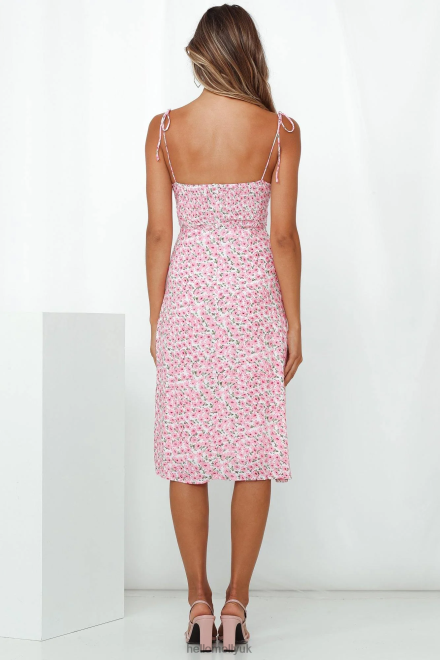 Clothing Hello Molly Model Me Midi Dress Pink 866R486