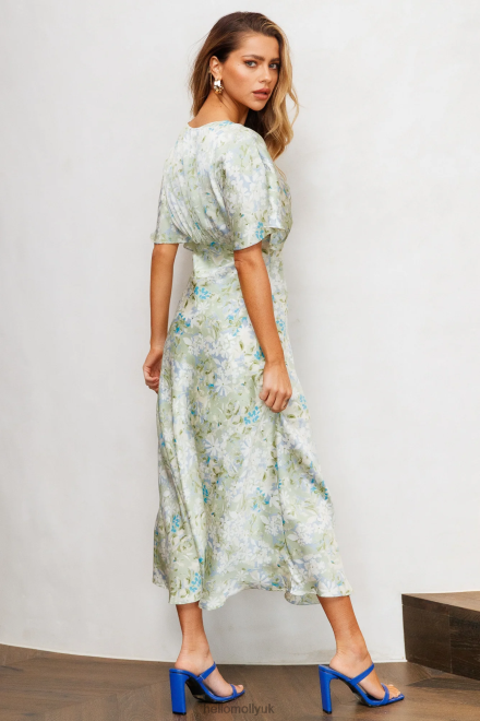 Clothing Hello Molly Much Better Midi Dress Green 866R43654