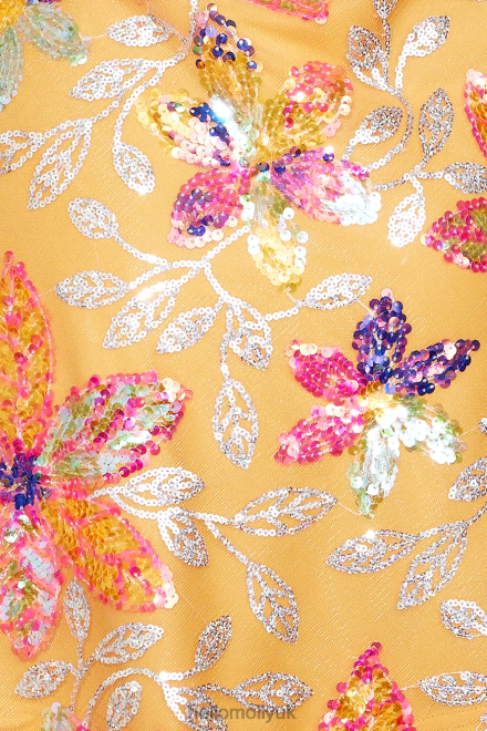 Clothing Hello Molly She\s A Masterpiece Sequin Mini Dress Orange 866R41222