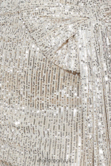 Clothing Hello Molly She\s The Gift Sequin Mini Dress Beige 866R4936