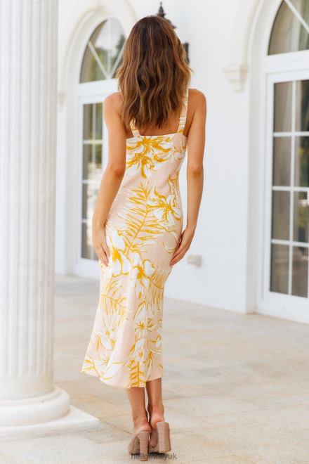 Clothing Hello Molly Shocking News Midi Dress Nude 866R43692