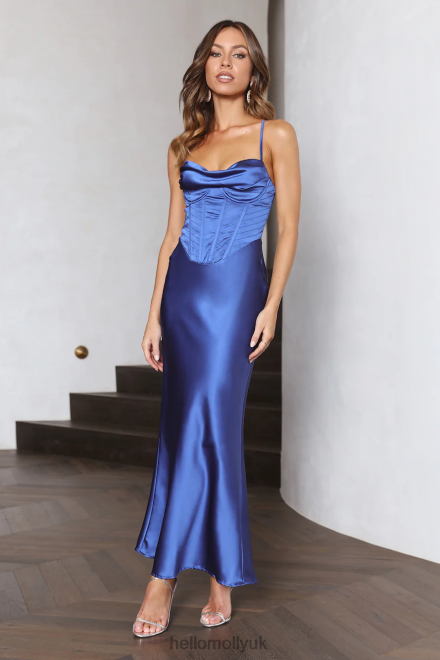 Clothing Hello Molly Show Off Girl Midi Dress Blue 866R44388