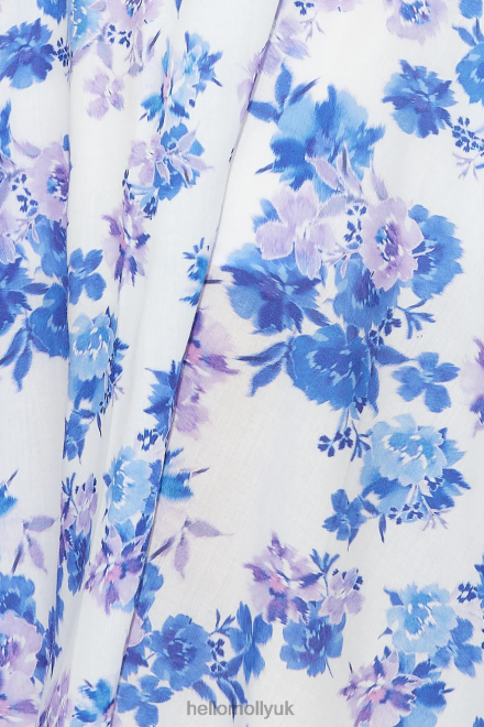 Clothing Hello Molly Soft Memory Midi Dress Blue 866R44908