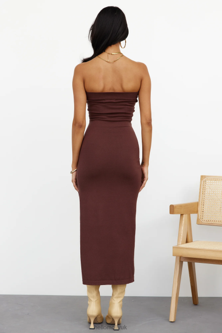 Clothing Hello Molly Solar Rays Midi Dress Brown 866R44322