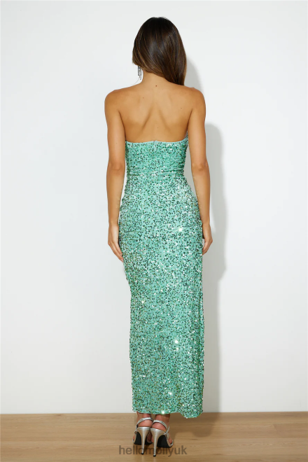 Clothing Hello Molly Sparkle From Far Sequin Maxi Dress Green 866R46274