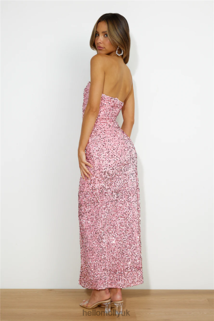 Clothing Hello Molly Sparkle From Far Sequin Maxi Dress Pink 866R46306