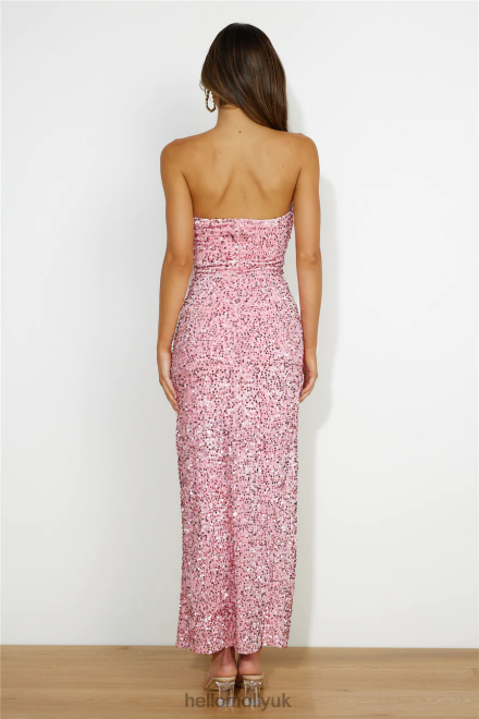 Clothing Hello Molly Sparkle From Far Sequin Maxi Dress Pink 866R46306
