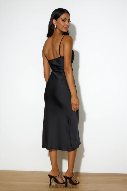 Clothing Hello Molly Sparkle Love Midi Dress Black 866R44650