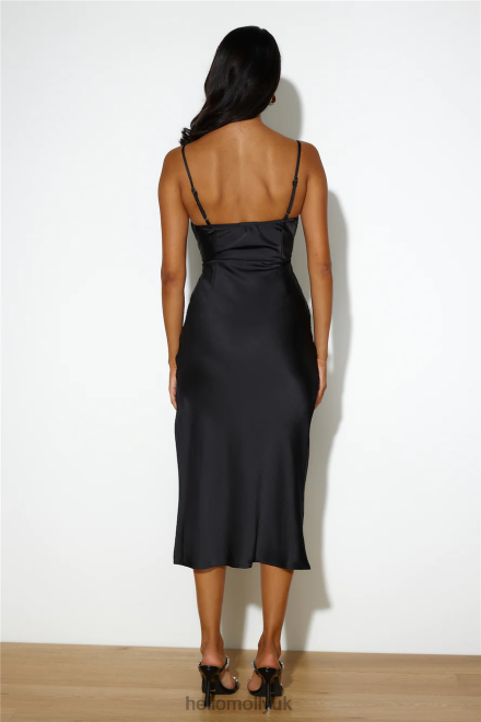 Clothing Hello Molly Sparkle Love Midi Dress Black 866R44650