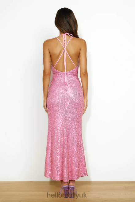 Clothing Hello Molly Sparkle With Me Sequin Maxi Dress Pink 866R45926