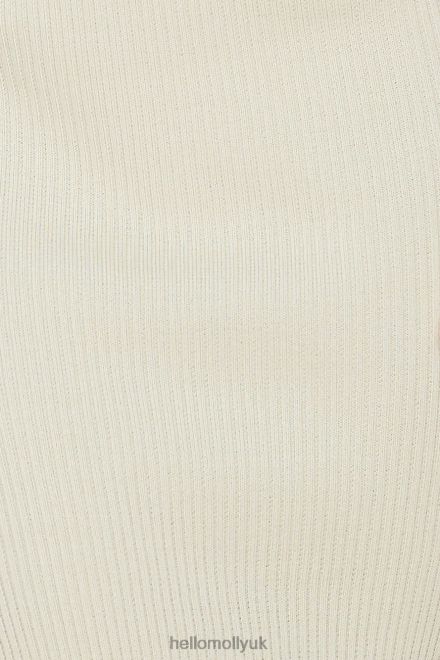 Clothing Hello Molly Styled On You Ribbed Midi Dress Beige 866R44728