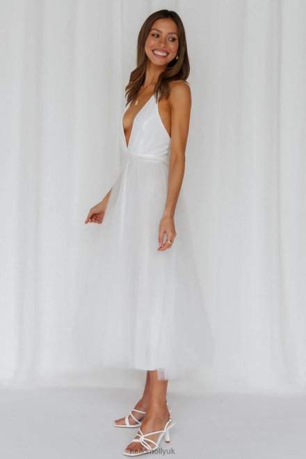 Clothing Hello Molly Summer Cinderella Midi Dress White 866R43446