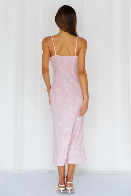 Clothing Hello Molly Sunbathing Sunflower Midi Dresses Pink 866R44002
